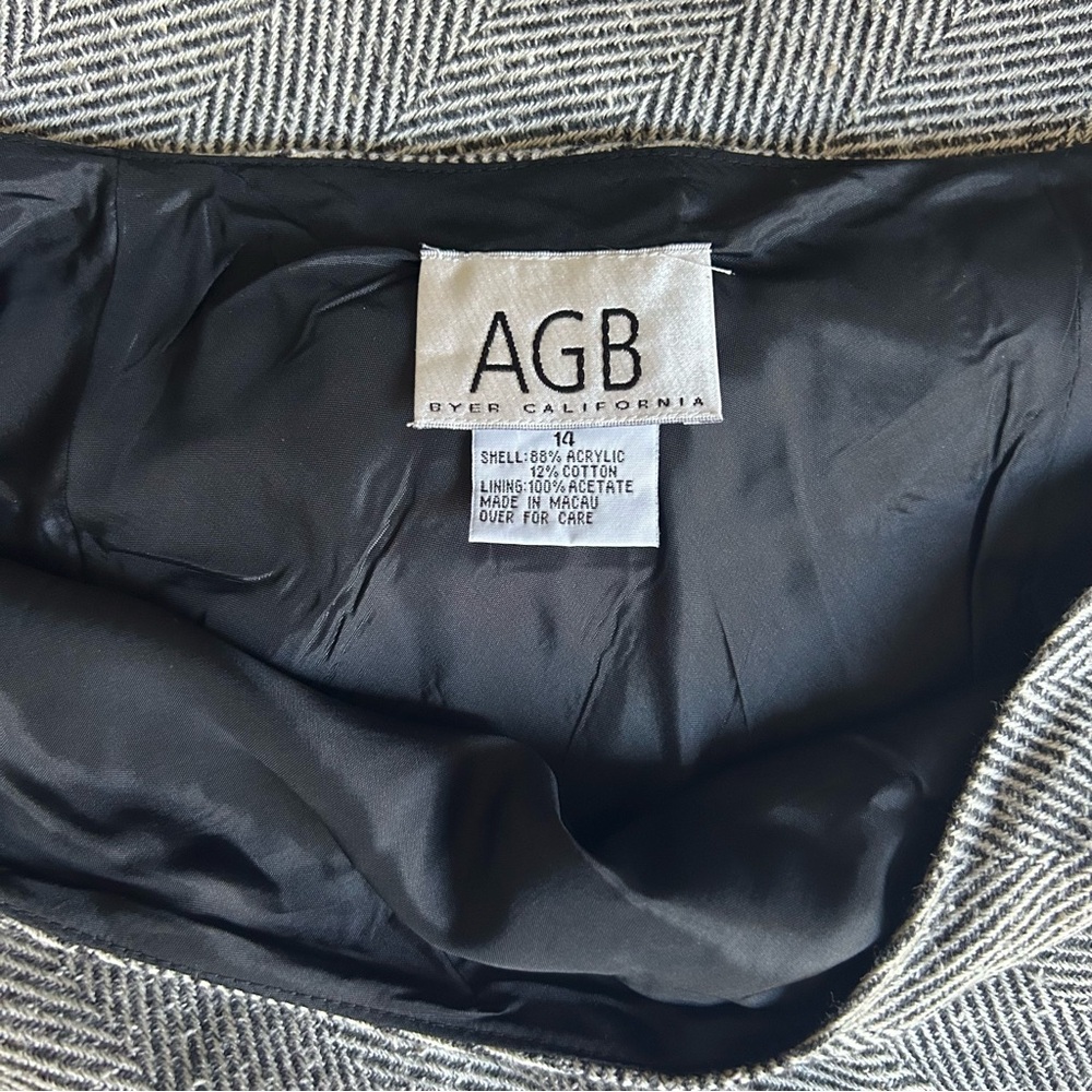 Vintage AGB Byer California Skirt With Embroidery, Size 14, Lined, NWT - Picture 4 of 9